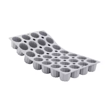 Moule en silicone Elastomoule mini cannelés 28 empreintes De Buyer