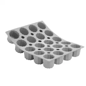 140x134 - Moule en silicone Elastomoule mini cannelés 20 empreintes De Buyer