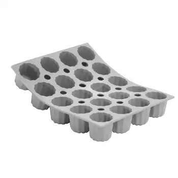 Moule en silicone Elastomoule mini cannelés 20 empreintes De Buyer