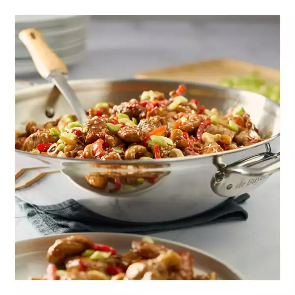 Wok inox avec anses 32 cm Affinity De Buyer