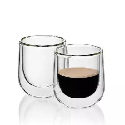Lot 2 verres Expresso double paroi 60 ml Fontana Kela