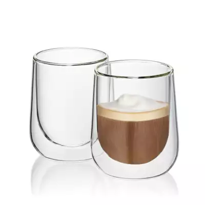 Lot 2 verres Cappuccino double paroi 180 ml Fontana Kela