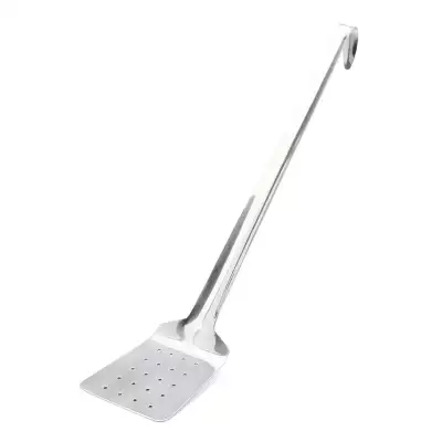 Spatule monobloc perforée inox De Buyer Manche 35 cm