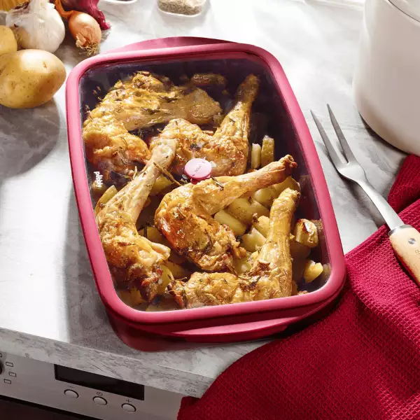 Plat à four avec couvercle Pebbly 3,6 litres