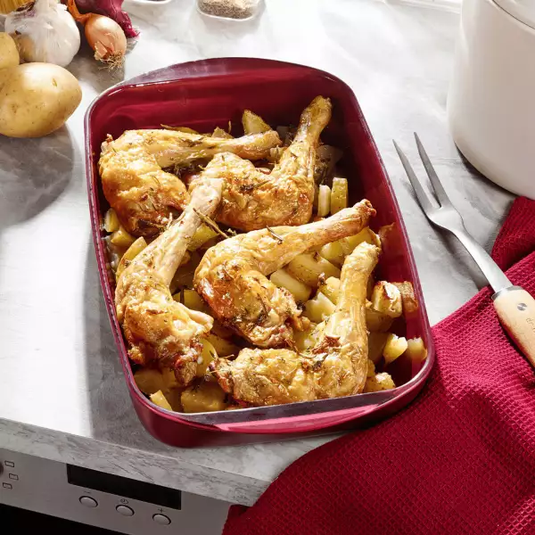 Plat à four avec couvercle Pebbly 3,6 litres