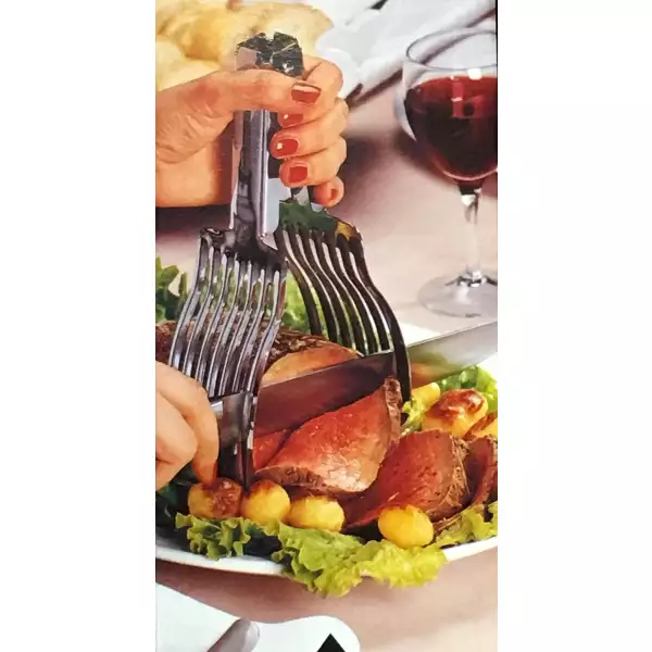 Pince coupe rôti inox
