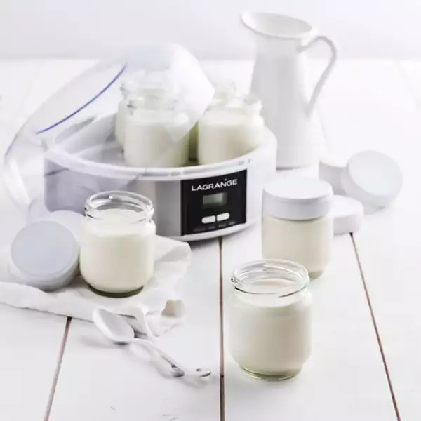 Yaourtière Lagrange avec 7 pots en verre