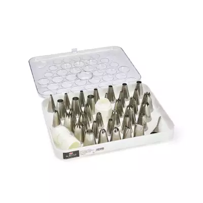 Coffret 35 douilles à pâtisserie inox De Buyer