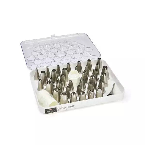 Coffret 35 douilles à pâtisserie inox De Buyer