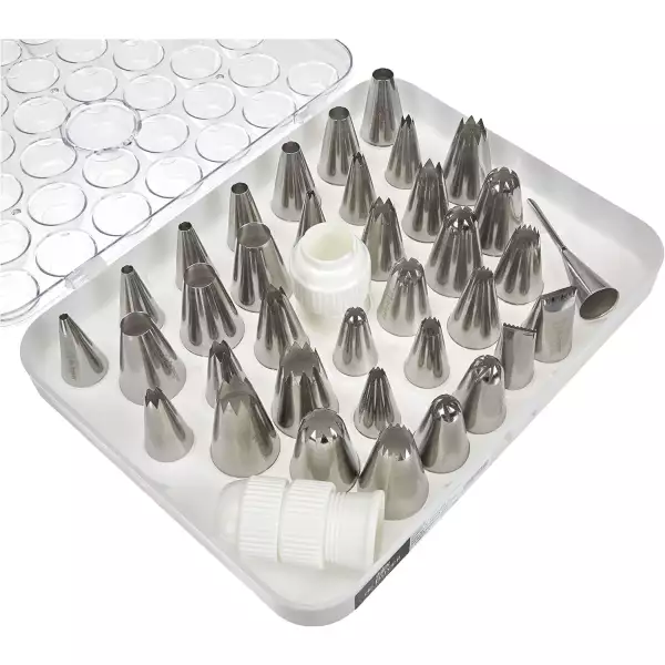 Coffret 35 douilles à pâtisserie inox De Buyer