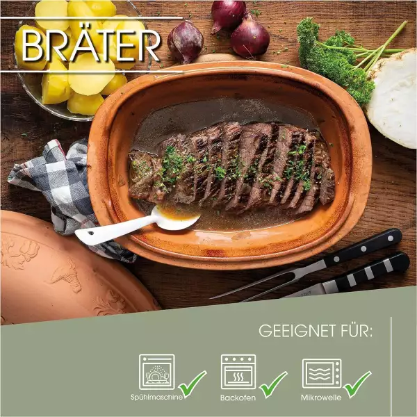 Cocotte Romertopf 6 personnes 4 litres