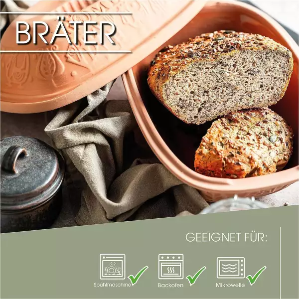 Cocotte Romertopf 2 personnes 1,5 litre