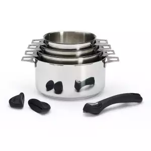 140x133 - Lot 4 casseroles Milady Twisty De Buyer + 1 poignée + 2 anses