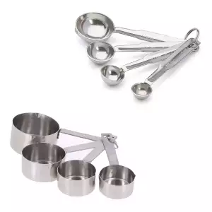 140x140 - Lot mesure casserolettes et cuillères à doser inox De Buyer