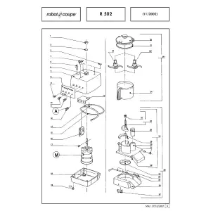 98x140 - Pièces détachées Combiné Robot Coupe R 502