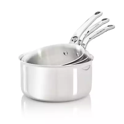 Lot 3 casseroles inox Affinity 16 18 20 cm De Buyer