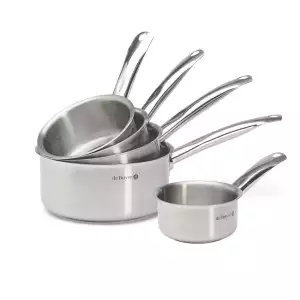 140x128 - Lot 5 casseroles inox Prim Appety De Buyer