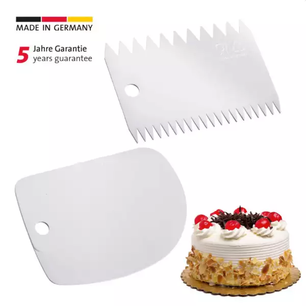 Lot corne de pâtissier + Peigne à décorer Westmark