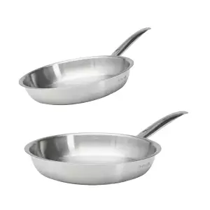 140x140 - Lot 2 poêles inox Prim'Appety 24 et 28 cm De Buyer