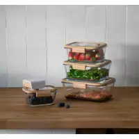 Coffret de Conservation Sous-Vide Pebbly - 4 Boîtes en Verre + Pompe