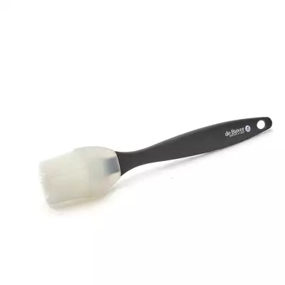 Pinceau silicone spécial pâtissier ovale soie fine De Buyer