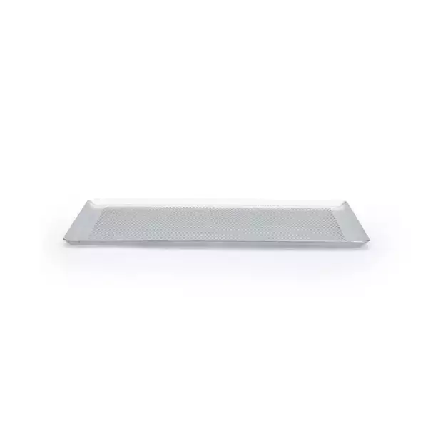 Plaque de cuisson inox perforée De Buyer 40 x 30 cm