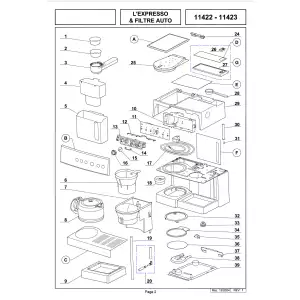 97x140 - Pièces détachées Magimix Expresso & Filtre Auto 11422 11423