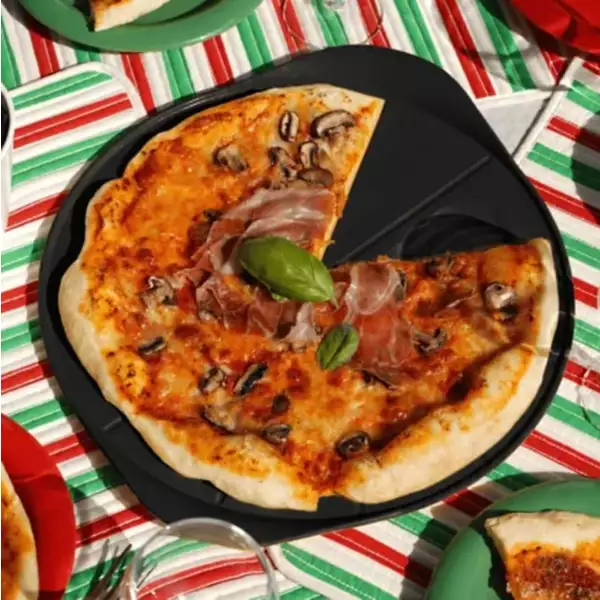 Le Formidable Plat à pizza Cookut noir graphite