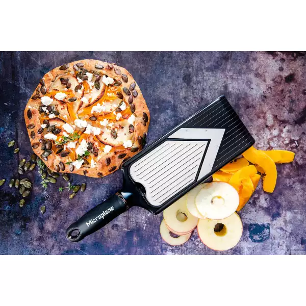 Mandoline en V avec râpe à julienne Microplane