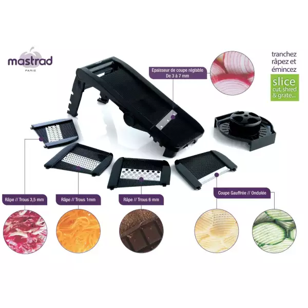 Mandoline de cuisine multi-lames Mastrad