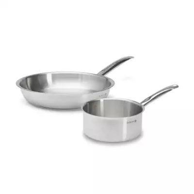 Duo Prim'Appety casserole 20 cm et poêle 28 cm inox De Buyer