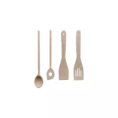 Set ustensiles hêtre Maribor 4 pièces Kela