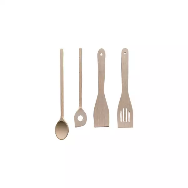 Set ustensiles hêtre Maribor 4 pièces Kela