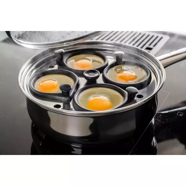 Sauteuse 4 pocheuses à oeuf KitchenCraft