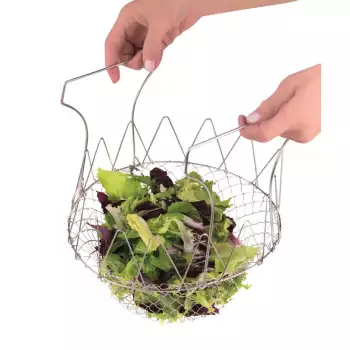 Panier à salade inox pliant Ideale