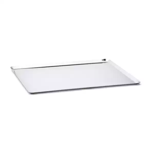 Plaque de cuisson inox bords pincés De Buyer 40 x 30 cm