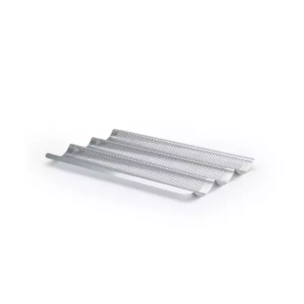 Plaque de Cuisson Perforée Inox 3 Baguettes De Buyer