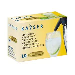 140x100 - Lot 10 cartouches CO2 Kayser pour siphon à eau de seltz
