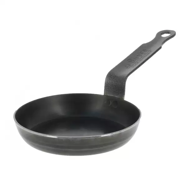 Poêle à blinis acier Blue Carbon 12 cm De Buyer