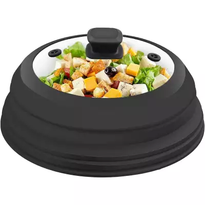 Couvercle cloche micro-ondes pliable verre silicone M & Co