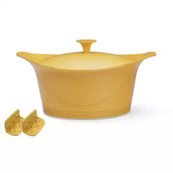 L'incroyable Cocotte Cookut 24 cm Mangue (avec poignée et maniques)