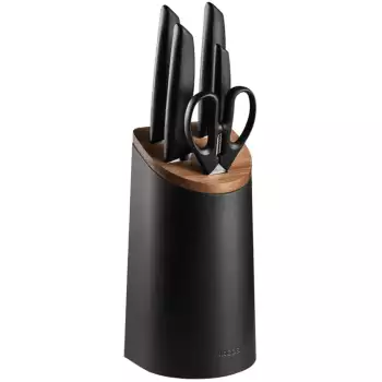 Bloc Couteaux 6 pièces Niza Arcos noir
