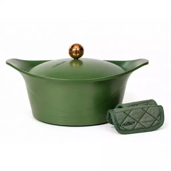 Coffret Mystère L'Incroyable Cocotte Vert Fougère Cookut 24 cm