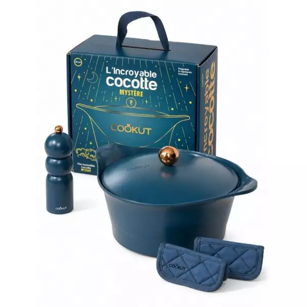 Coffret Mystère L'Incroyable Cocotte Bleu Myrtille Cookut 24 cm