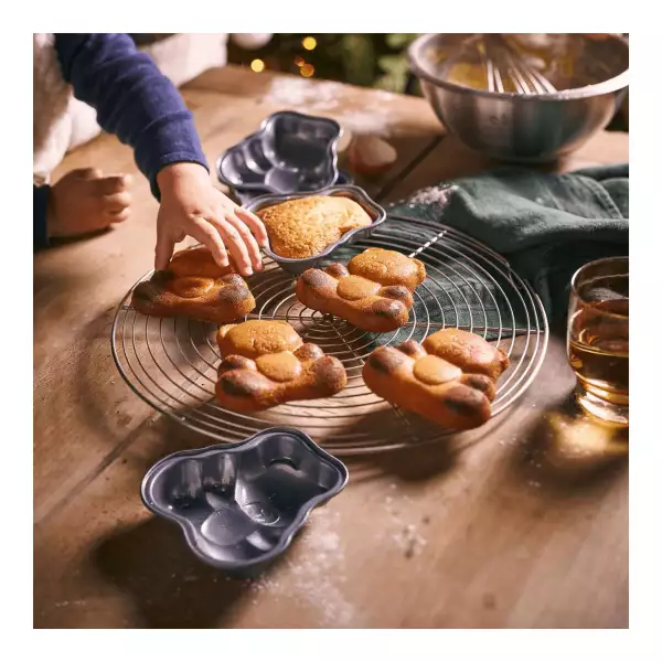 Lot 4 mini moules ourson anti-adhésifs De Buyer