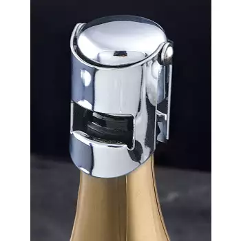 Bouchon de champagne métal chromé