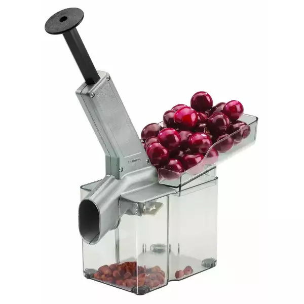 Dénoyauteur à Cerises Manuel - En Acier Inoxydable, Appui En Silicone Alimentaire, Pour Confiture & Cuisine
