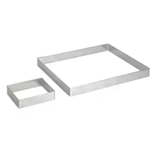 140x72 - Cercle à Tarte Carré Inox De Buyer